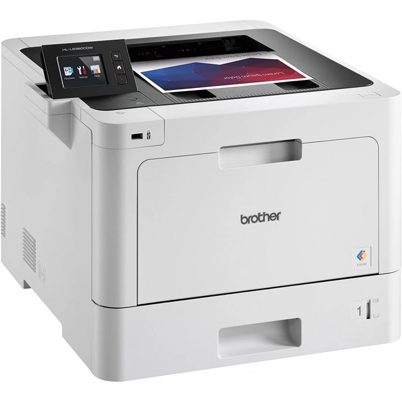 Brother HL-L83 60CDW Series Business Wireless Color Laser Printer – Print Copy Scan – Auto Duplex Printing – Mobile Printing – Print Up to 33 Pages/Min – 2.7″ Color Touchscreen + HDMI Cable - Image 4